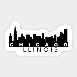 Chicago Illinois Chicago Skyline Sticker